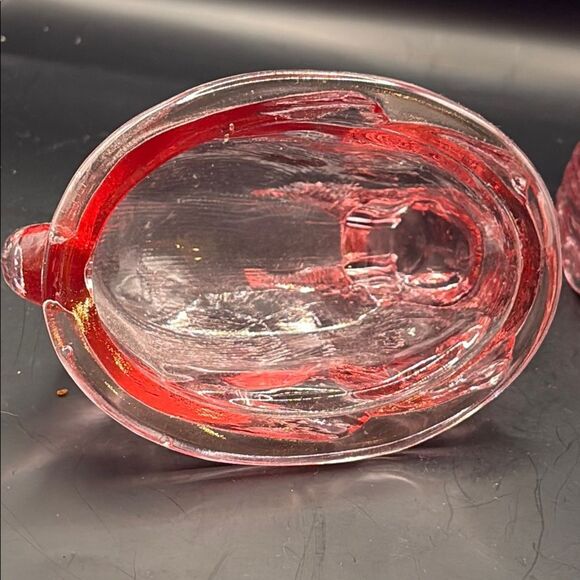 Large Pink LE Smith Glass Bunny on nest - Picture 8 of 8